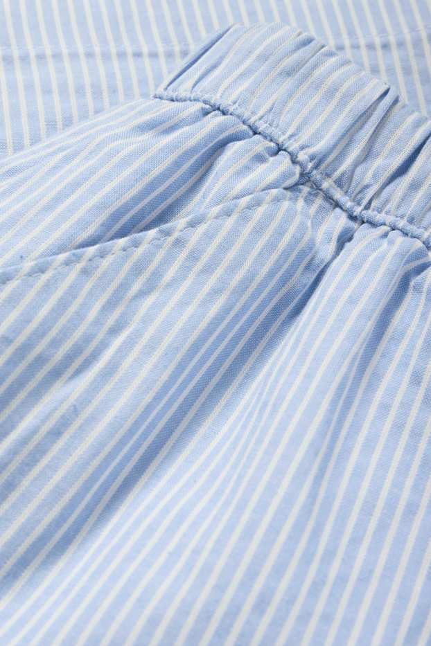 Enfants filles - Short - à rayures - blanc / bleu clair