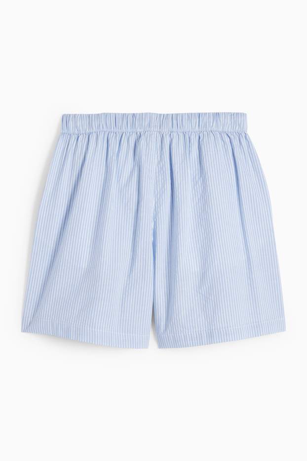 Enfants filles - Short - à rayures - blanc / bleu clair