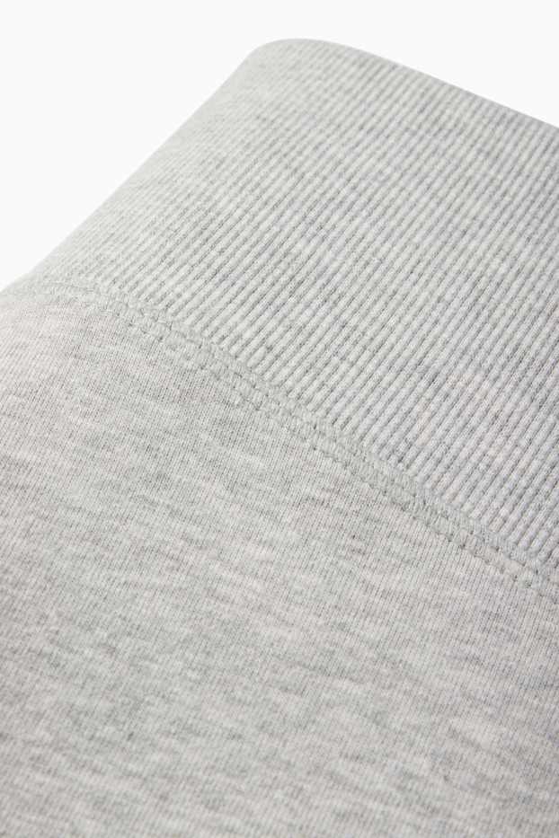 Damen - Sweatshorts - hellgrau-melange
