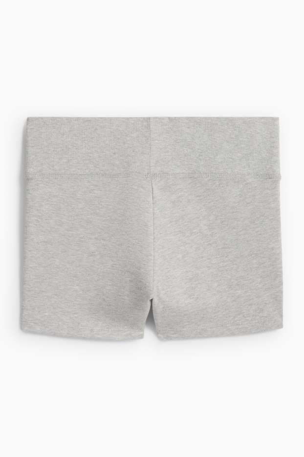 Damen - Sweatshorts - hellgrau-melange
