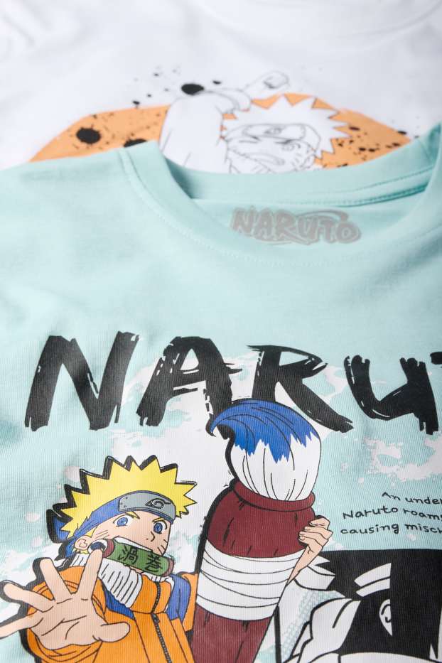 Děti - chlapci - Multipack 2 ks - Naruto - tričko s krátkým rukávem - bílá