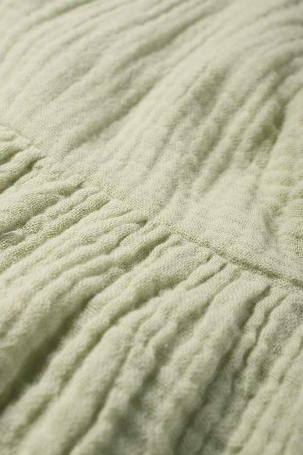 Damen - Musselin-Blusentop - hellgrün