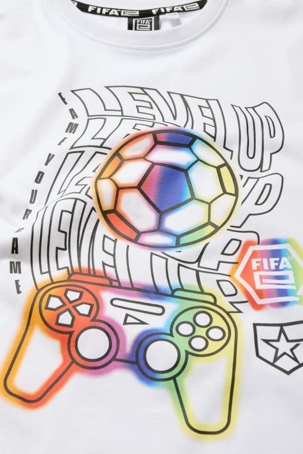 Kinderen: jongens - FIFA® - T-shirt - wit