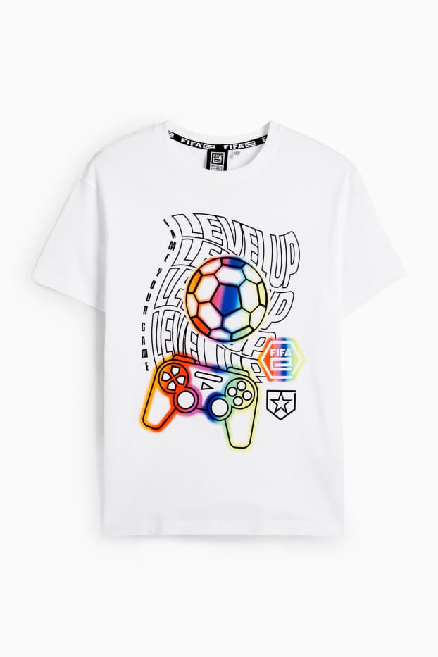 Kinderen: jongens - FIFA® - T-shirt - wit