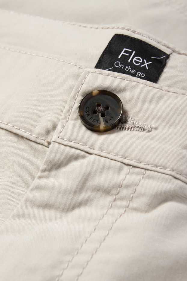 Hommes - Short - Flex - gris clair