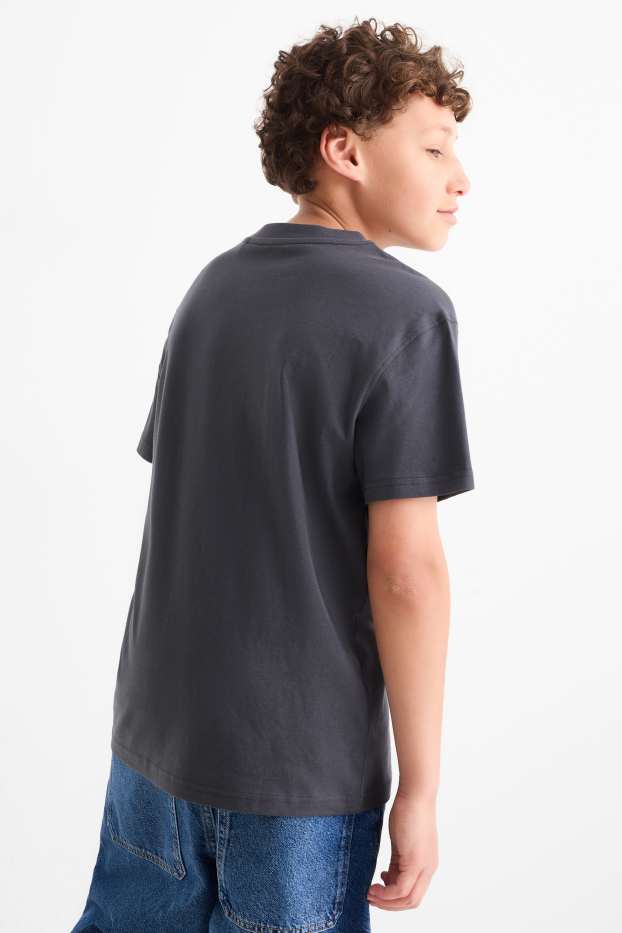 Enfants garçons - Tigre - T-shirt - gris foncé