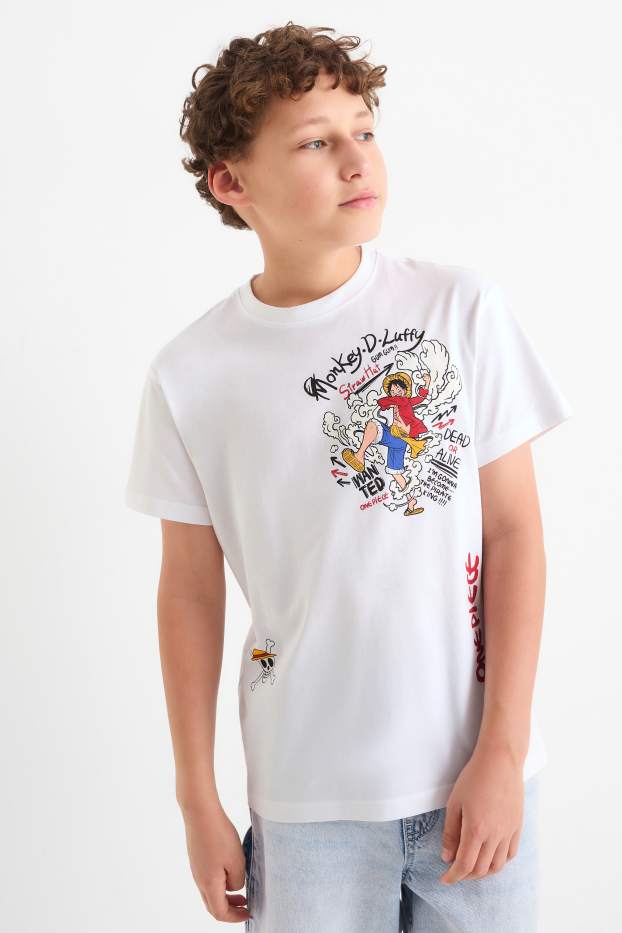 Enfants garçons - One Piece - T-shirt - blanc