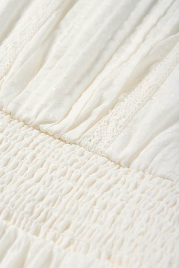Nena - Vestit - texturat - blanc trencat