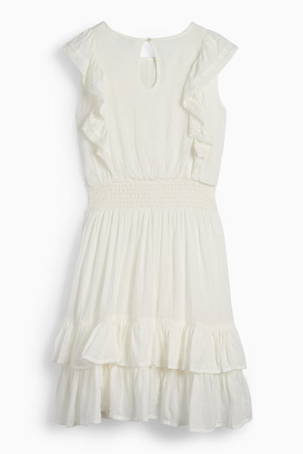 Nena - Vestit - texturat - blanc trencat