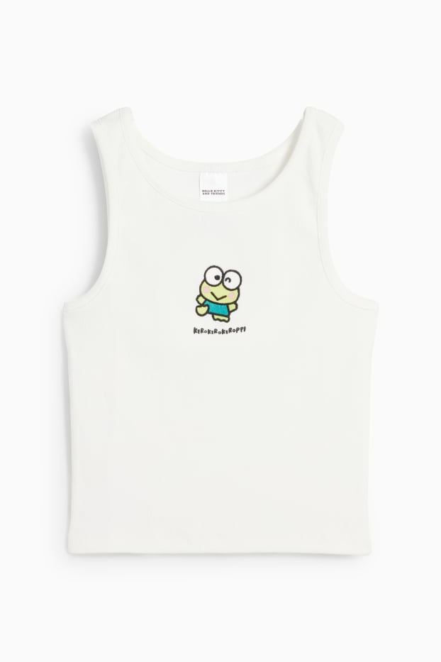 Kinderen: meisjes - Hello Kitty and Friends - top - ribstof - wit