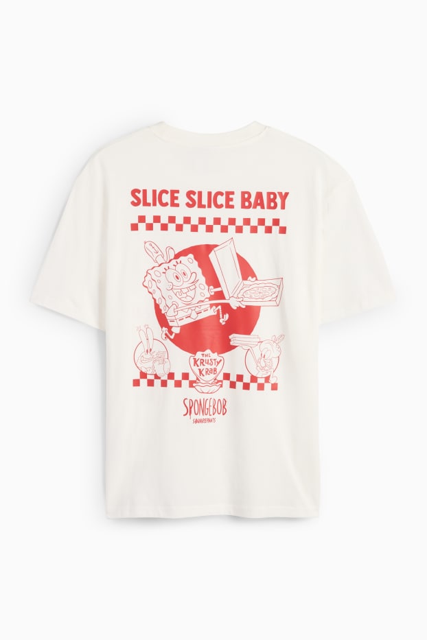 Home - Samarreta de màniga curta - relaxed fit - Bob Esponja - blanc