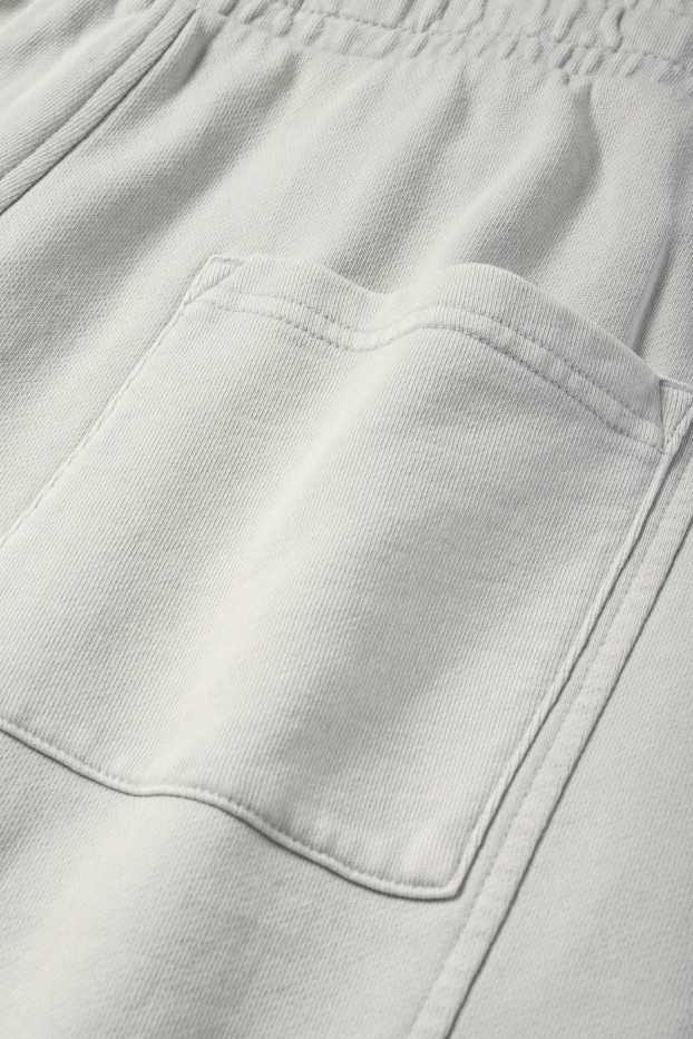 Heren - Sweatshorts - lichtgrijs