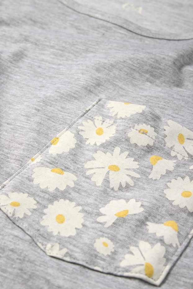 Dames - Shortama - licht grijs-mix