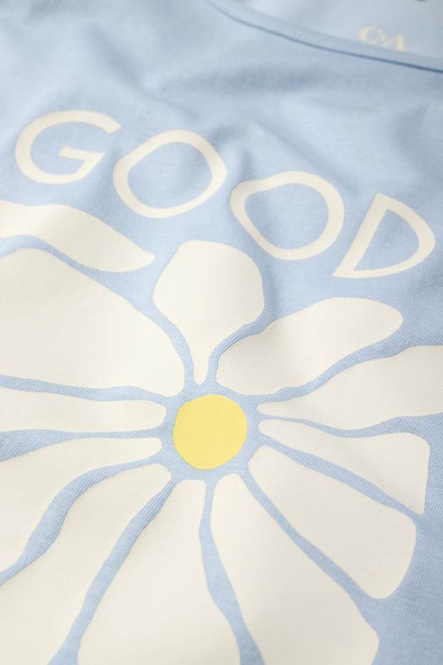 Damen - Nachthemd - hellblau