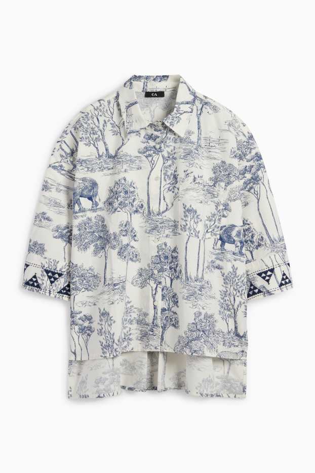 Donna - Rangsutra x C&A - blusa - bianco / blu