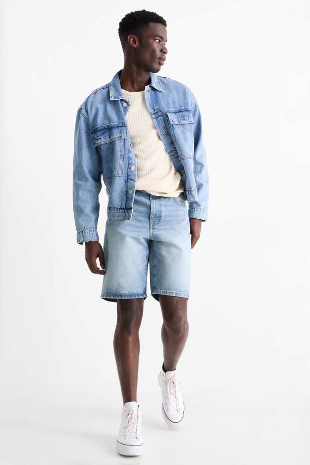 Home - Bermudes texanes - texà blau clar