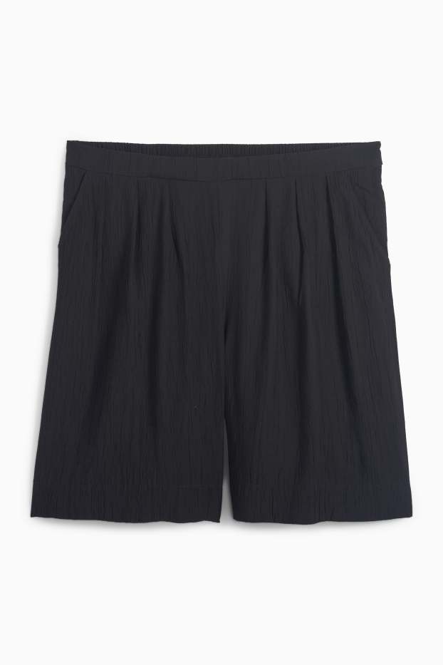 Donna - Bermuda - vita alta - nero