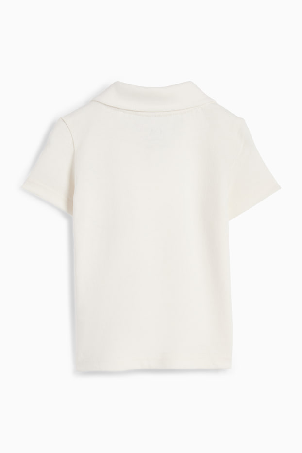 Nadó nen - Palmeres - polo per a nadó - blanc trencat