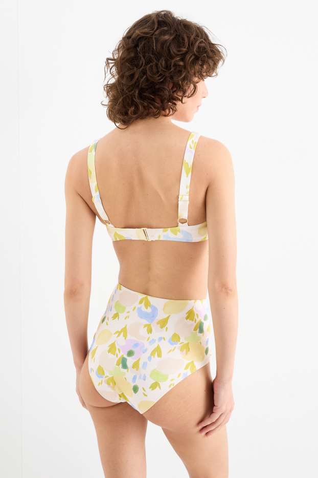 Damen - Bikini-Top - wattiert - LYCRA® XTRA LIFE™ - geblümt - mintgrün