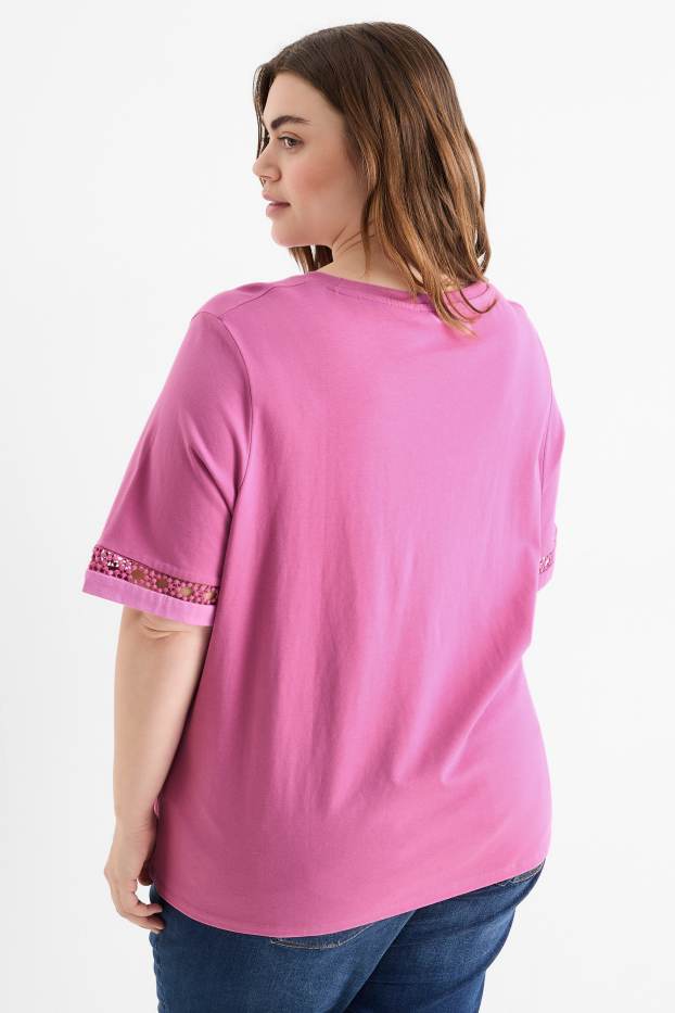 Mujer - Camiseta - regular fit - fucsia