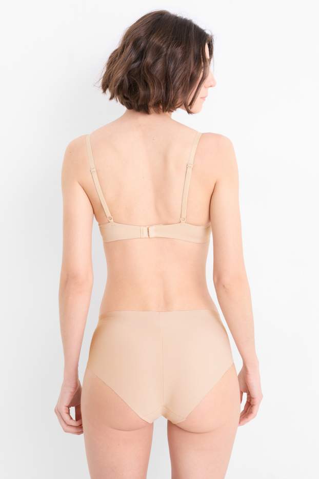 Femmes - Lot de 2 - culotte invisible - beige clair