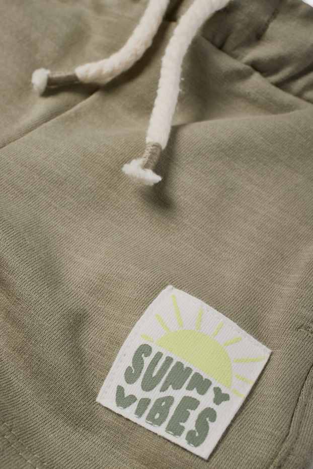 Bébés garçons - Soleil - short bébé en molleton - vert