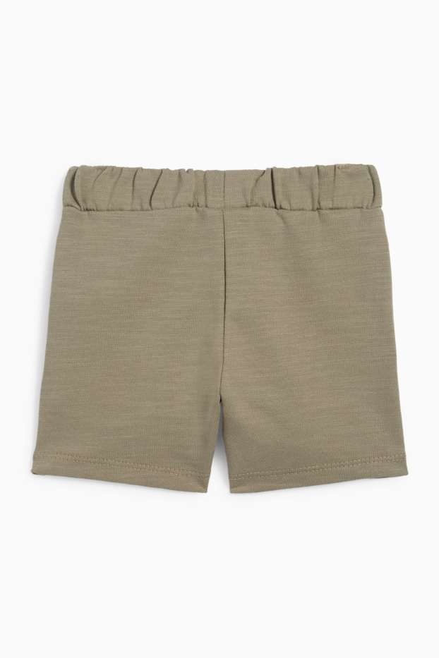 Bébés garçons - Soleil - short bébé en molleton - vert