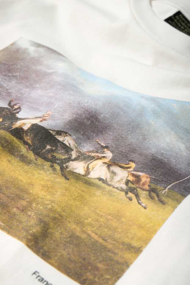 Hombre - Camiseta - relaxed fit - blanco