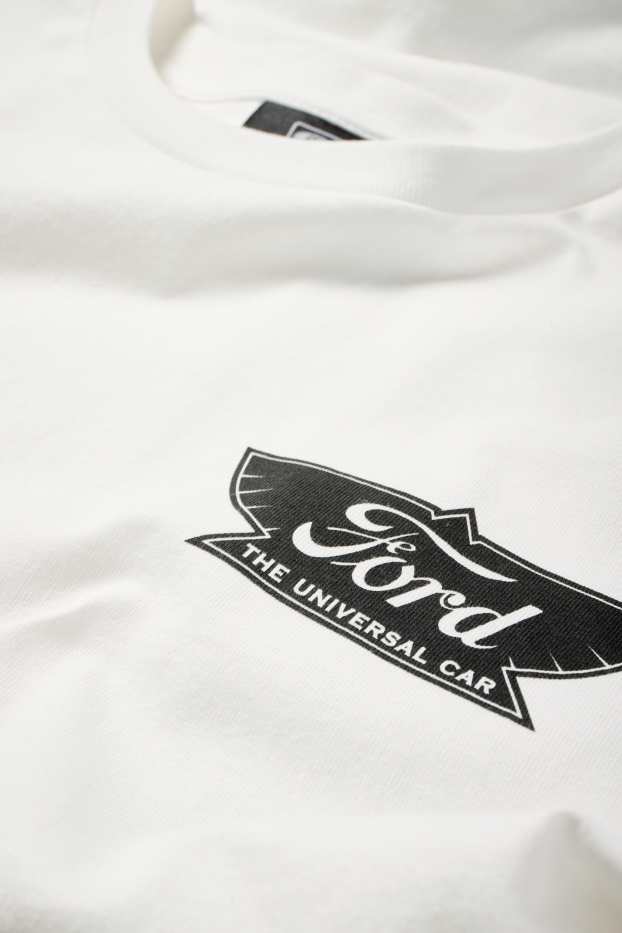 Herren - T-Shirt - Relaxed Fit - Ford - weiß