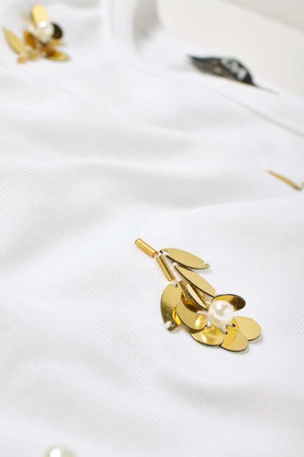 Dona - Top - acanalat - blanc