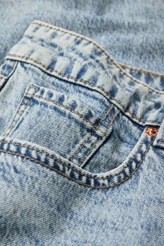 Mujer - Mom jeans - high waist - vaqueros - azul claro