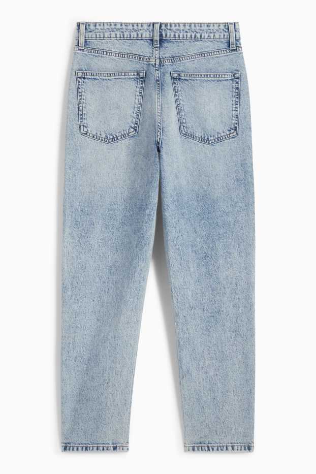 Mujer - Mom jeans - high waist - vaqueros - azul claro