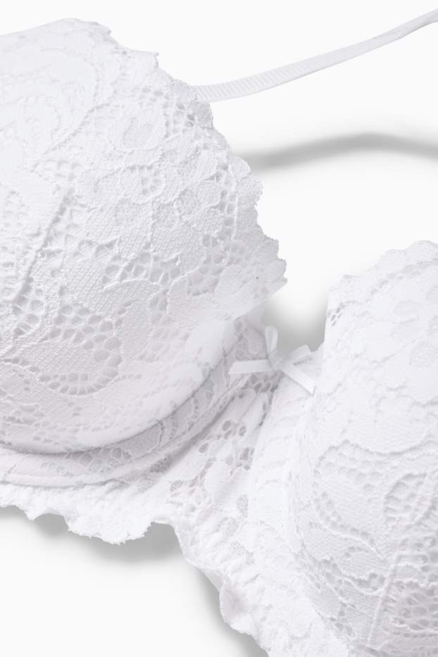 Dames - BH met beugels - DEMI - voorgevormd - wit