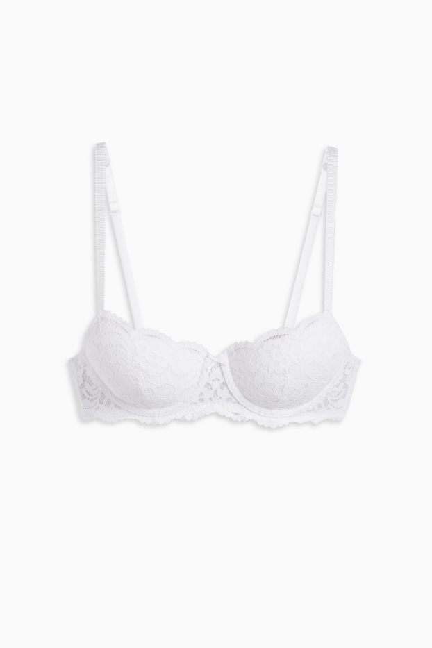 Dames - BH met beugels - DEMI - voorgevormd - wit