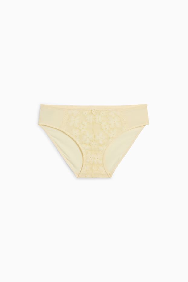 Damen - Slip - hellgelb