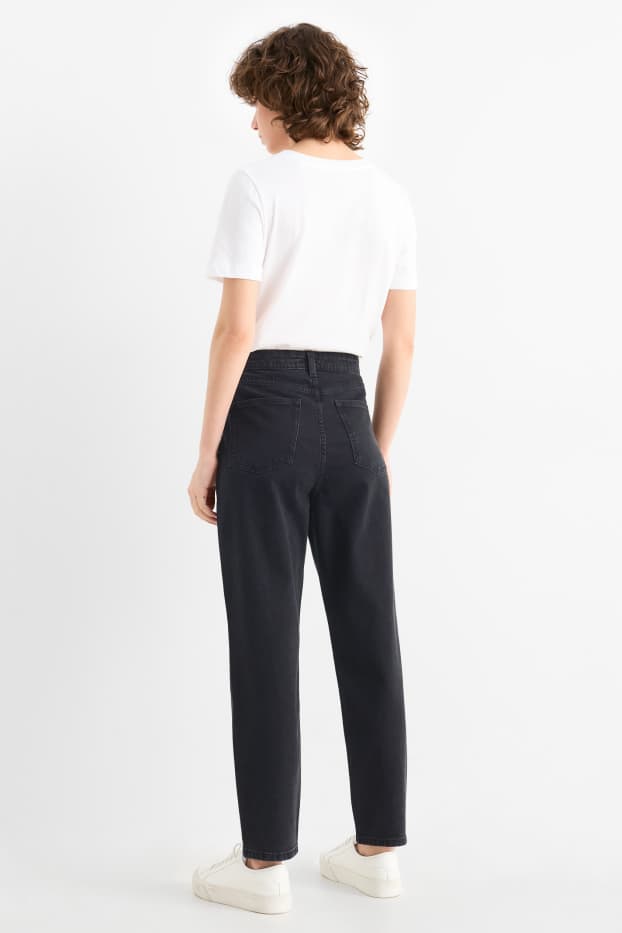 Dona - Mom Jeans - high waist - negre