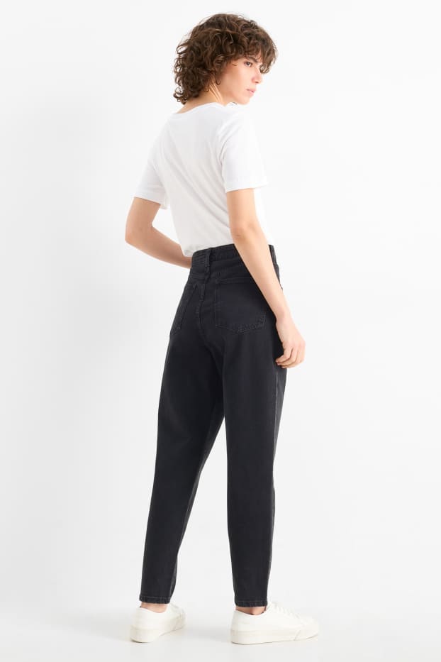 Dona - Mom Jeans - high waist - negre