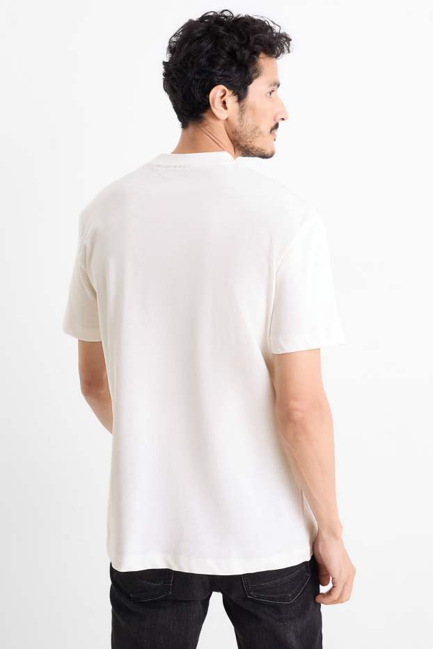Home - Samarreta de mànigues curtes - relaxed fit - blanc trencat