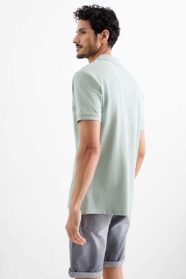 Heren - Poloshirt - mintgroen
