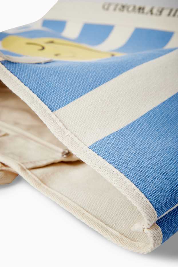 Damen - Großer Shopper - SmileyWorld® - blau / weiss