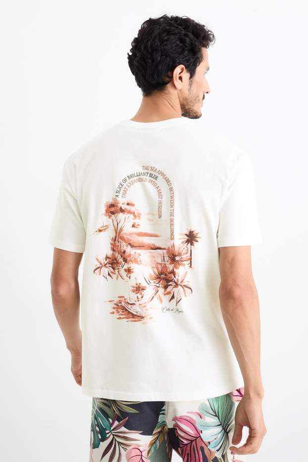 Home - Samarreta de màniga curta - relaxed fit - blanc trencat