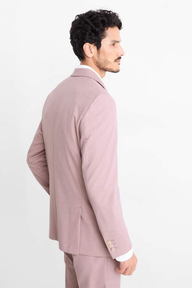 Men - Mix & match tailored jacket - regular fit - stretch - light violet
