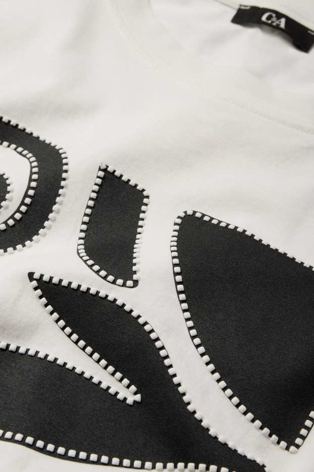 Damen - T-Shirt - cremefarben