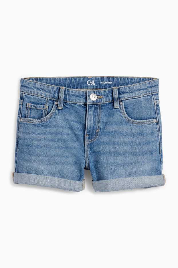 Children Girls - Denim shorts - blue denim