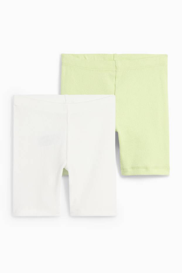 Nena - Paquet de 2 - pantalons ciclista - acanalats - verd clar