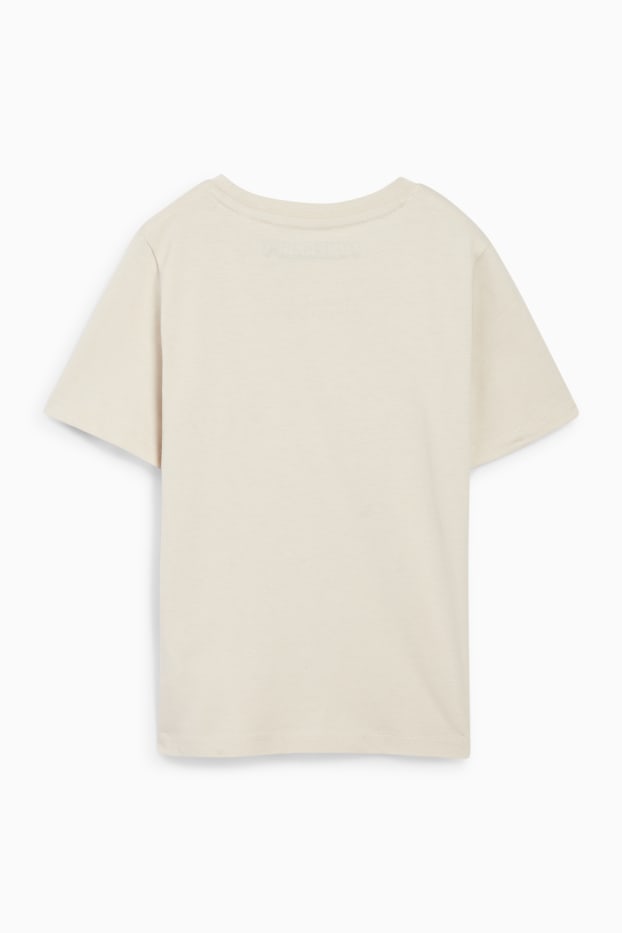 Niños - Minecraft - camiseta de manga corta - beis