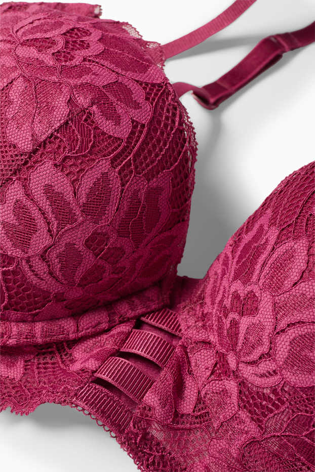 Dona - Sostenidors amb cèrcol - PLUNGE - enconxat - rosa fosc