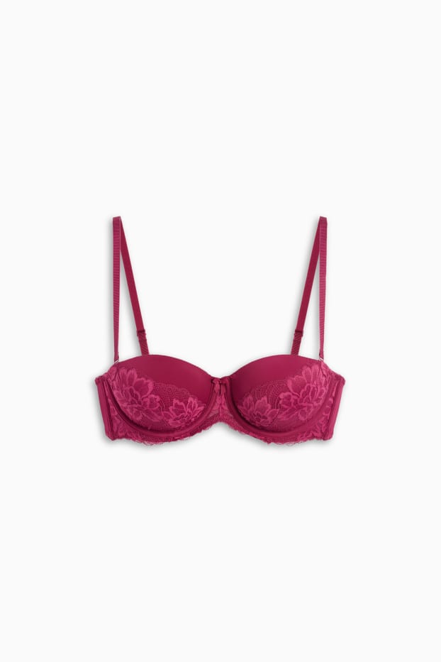 Femmes - Soutien-gorge à armature - BALCONETTE - ampliforme - rose foncé
