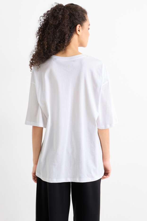 Femei - Tricou - supradimensionat - David Bowie - alb