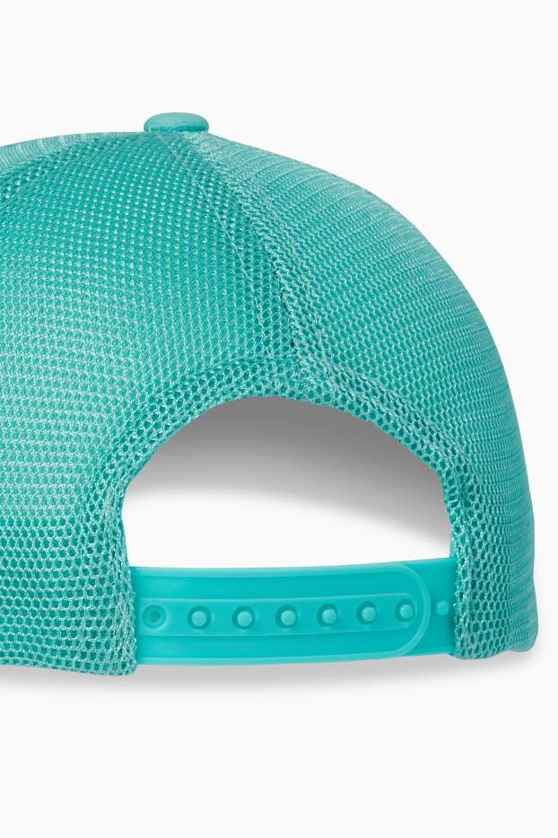 Kinder Buben - Surfer und Tukan - Baseballcap - türkis